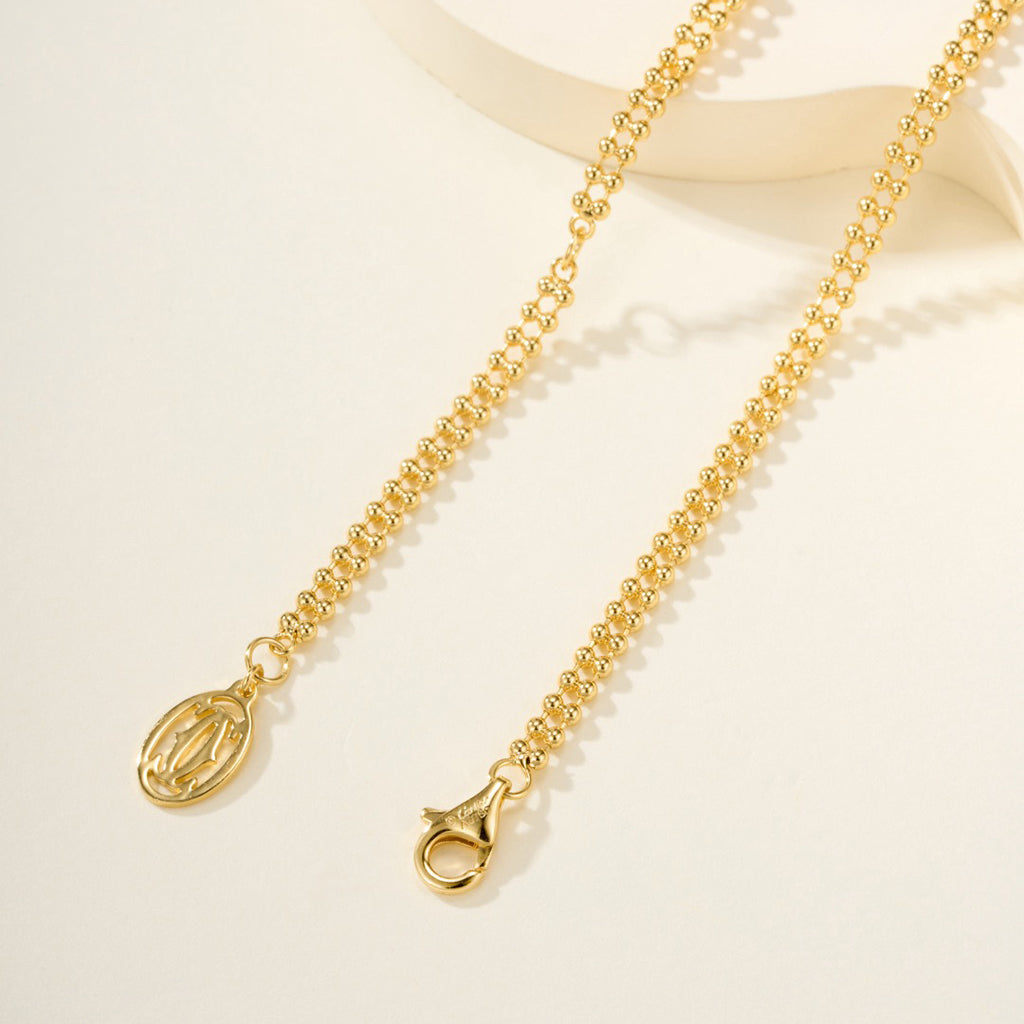 [Luxe Jewelry]TRINITY LARGE FULL DIAMOND  NECKLACE