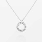 [Luxe Jewelry]TRINITY LARGE FULL DIAMOND  NECKLACE
