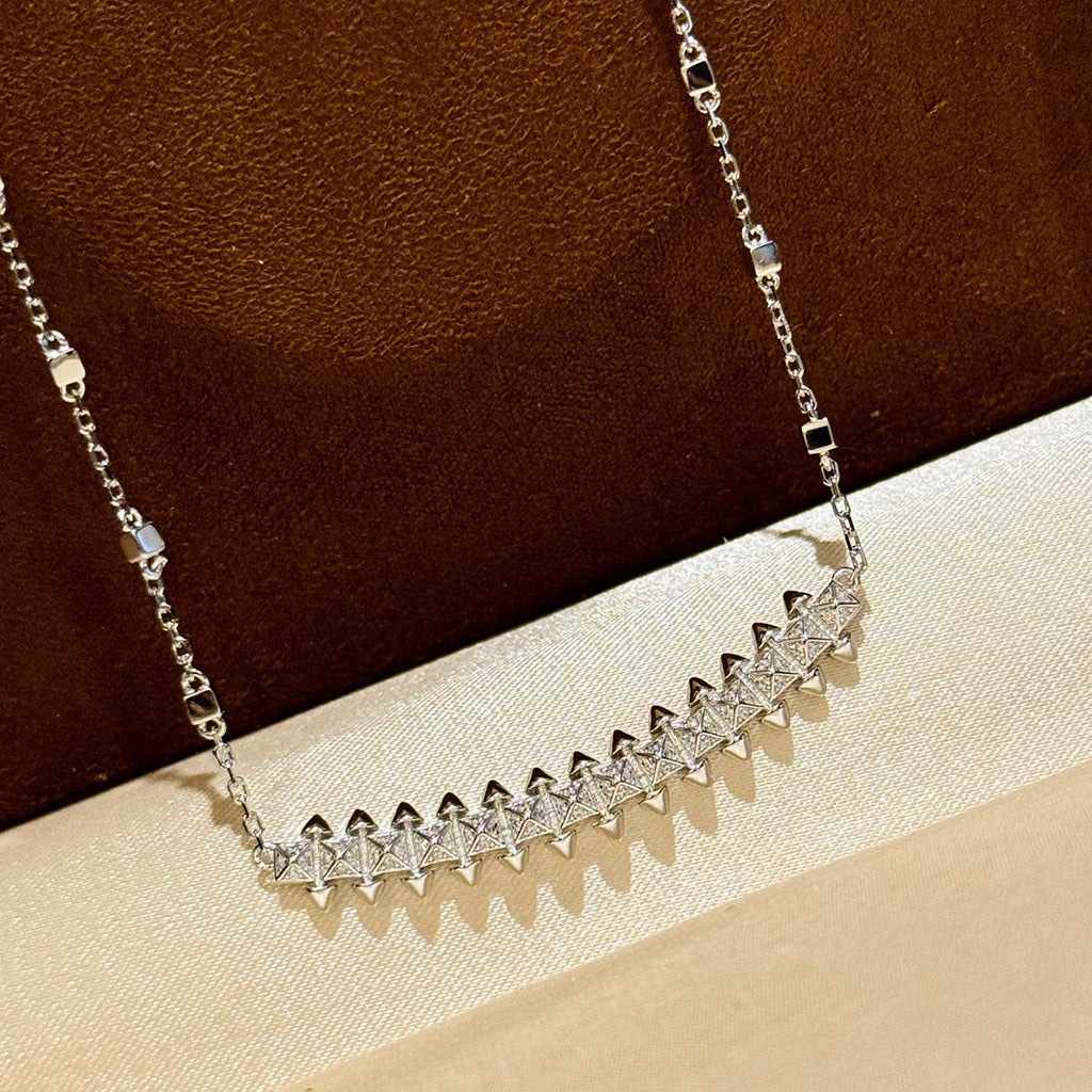 [Luxe Jewelry]CLASH  SMALL FULL DIAMOND NECKLACE