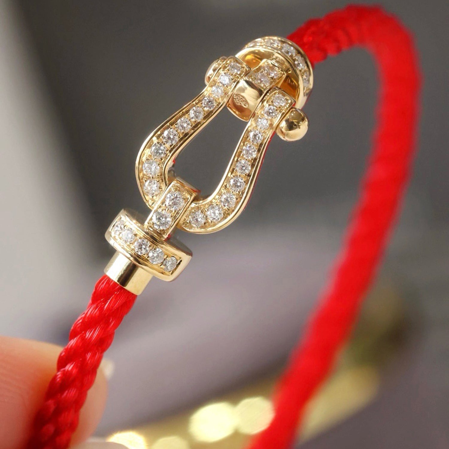 [Luxe]FORCE ラージホースシュー フルダイヤモンドブレスレット シルバー