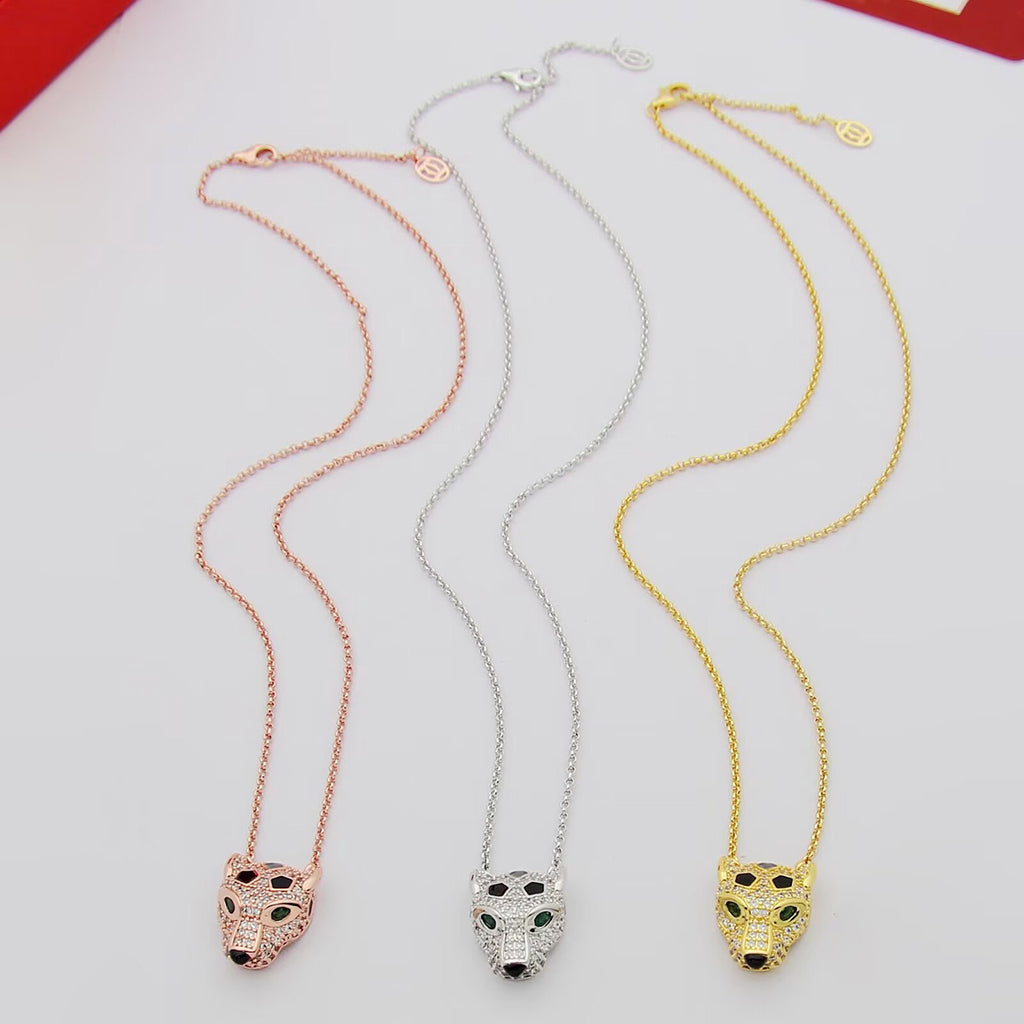 [Luxe Jewelry]PANTHERE FULL DIAMOND NECKLACE