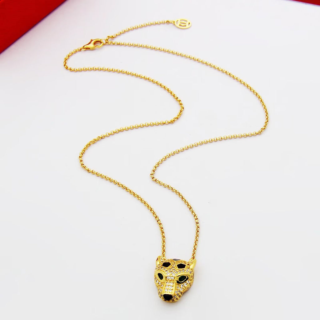 [Luxe Jewelry]PANTHERE FULL DIAMOND NECKLACE