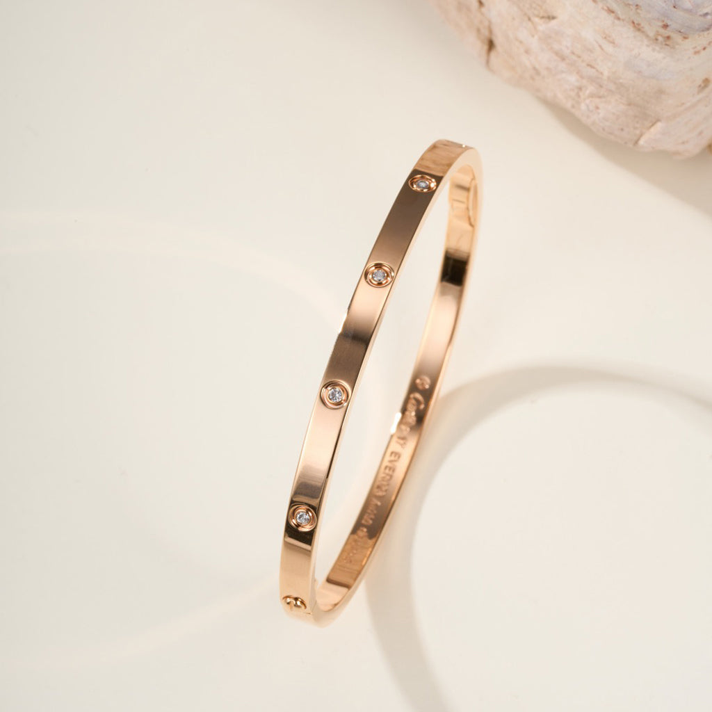 [Luxe Jewelry]LOVE BRACELET 3.65MM 10 DIAMONDS