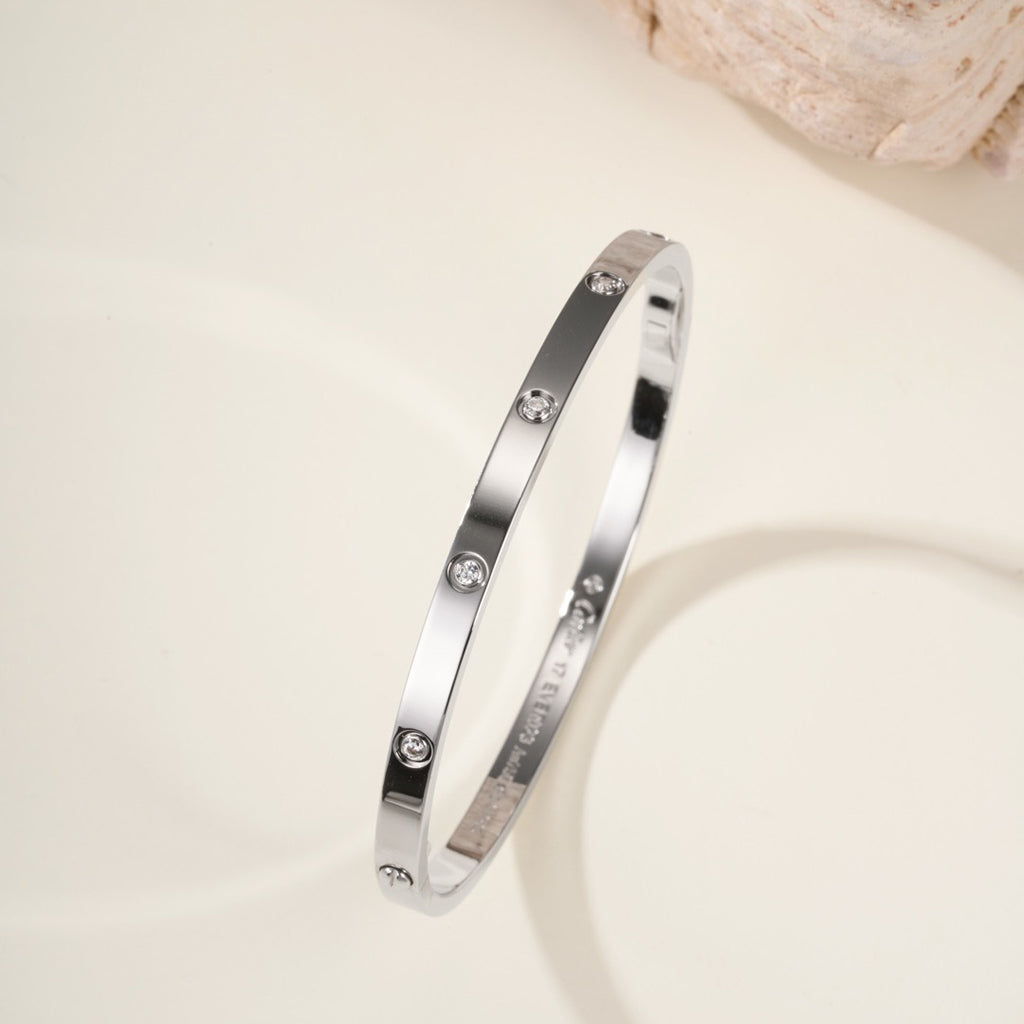 [Luxe Jewelry]LOVE BRACELET 3.65MM 10 DIAMONDS