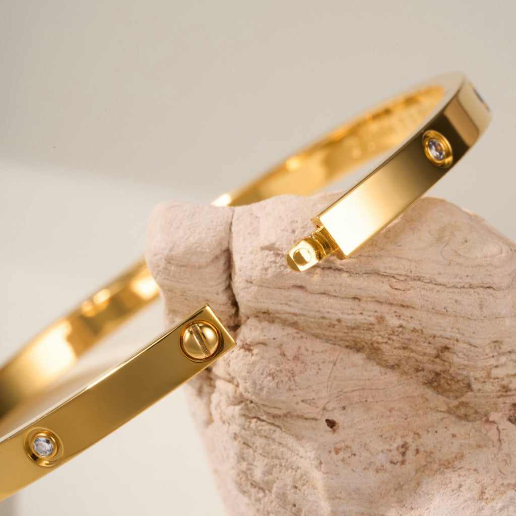 [Luxe Jewelry]LOVE BRACELET 3.65MM 10 DIAMONDS