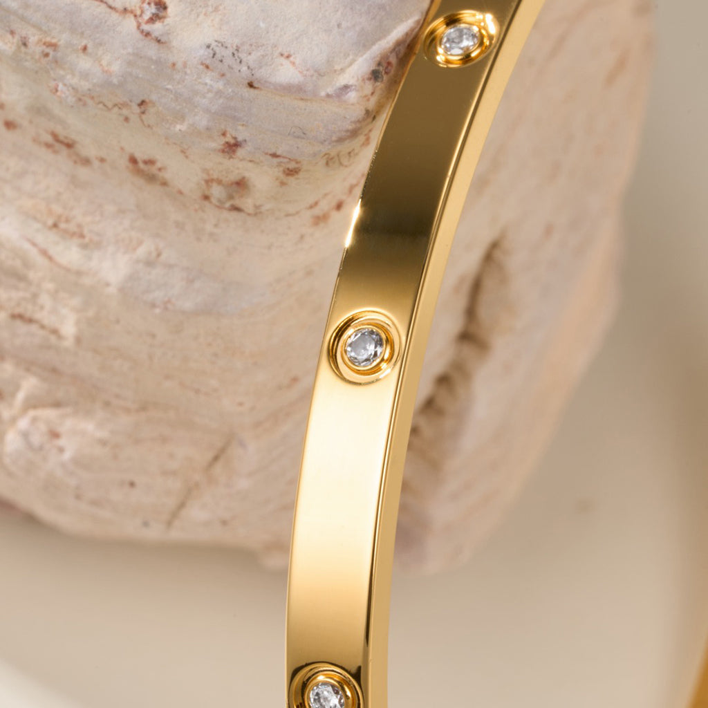 [Luxe Jewelry]LOVE BRACELET 3.65MM 10 DIAMONDS