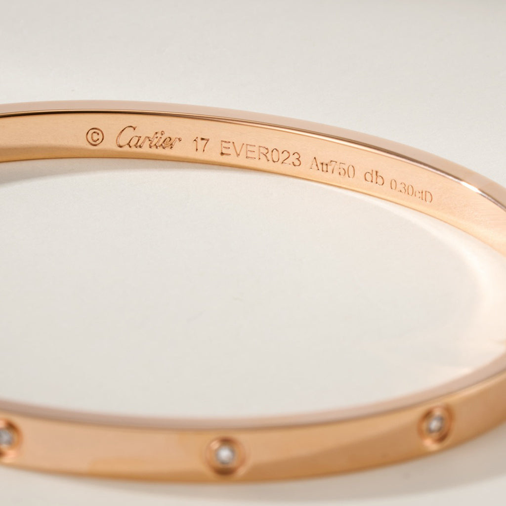 [Luxe Jewelry]LOVE BRACELET 3.65MM 10 DIAMONDS