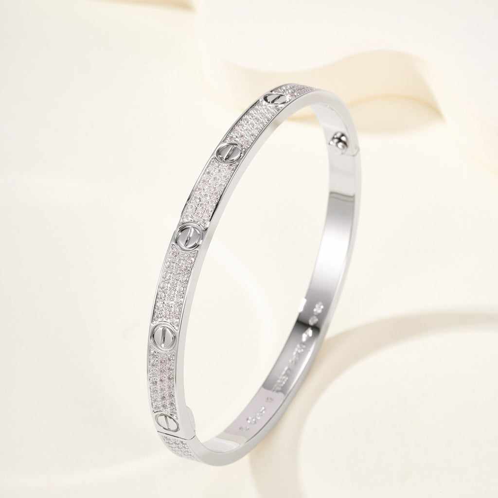 [Luxe Jewelry]LOVE BRACELET 4.8MM DIAMOND-PAVED