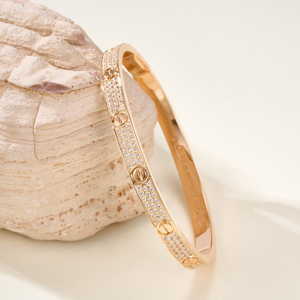 [Luxe Jewelry]LOVE BRACELET 4.8MM DIAMOND-PAVED