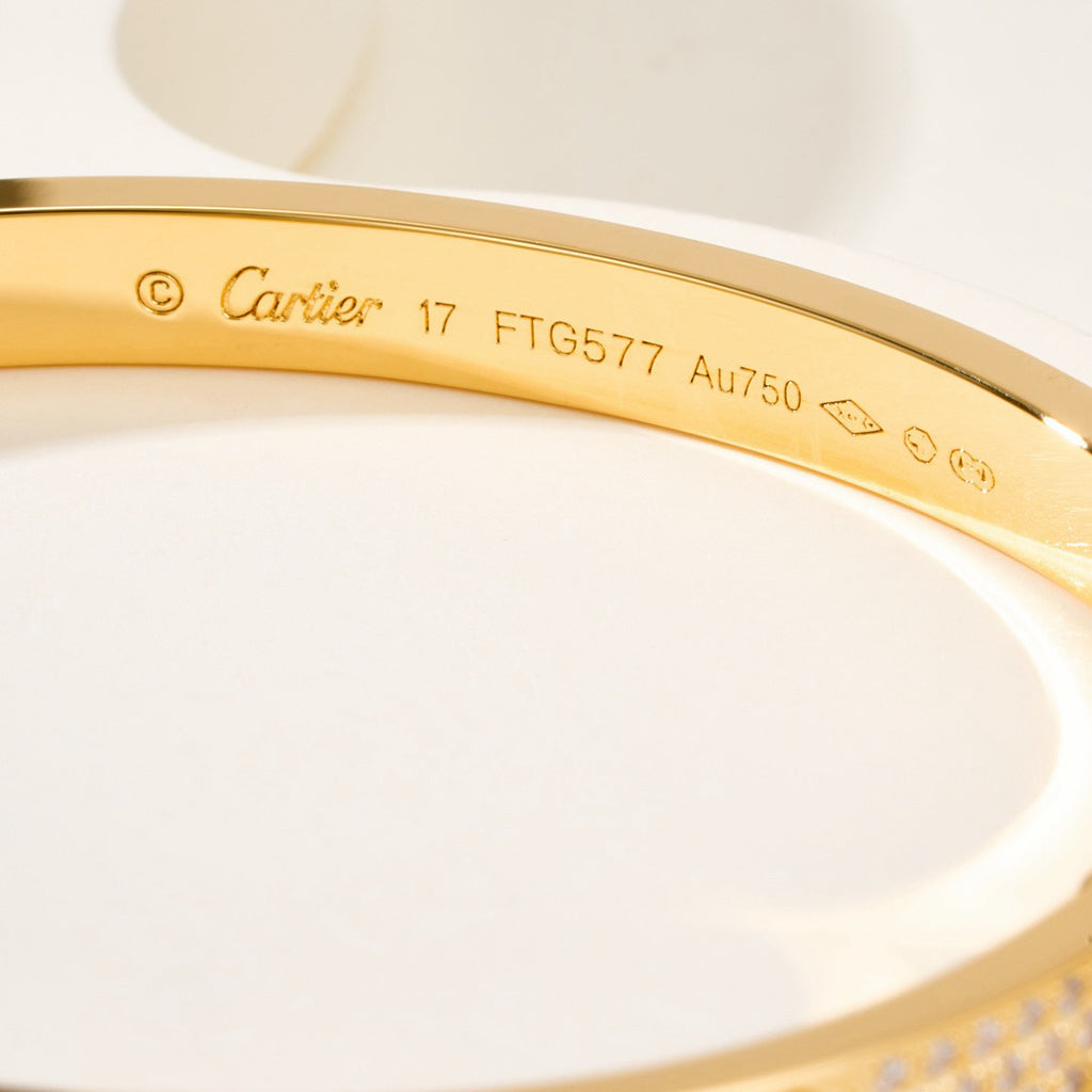 [Luxe Jewelry]LOVE BRACELET 4.8MM DIAMOND-PAVED