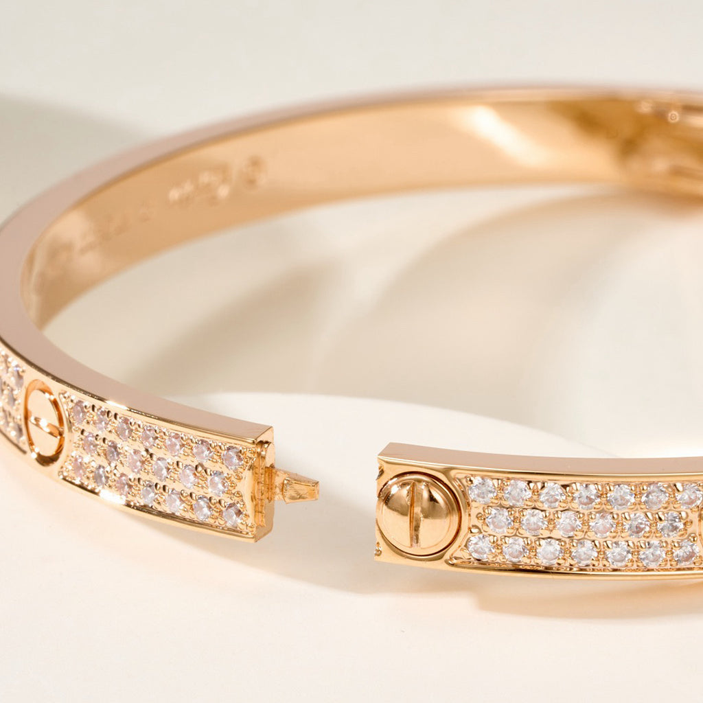 [Luxe Jewelry]LOVE BRACELET 4.8MM DIAMOND-PAVED