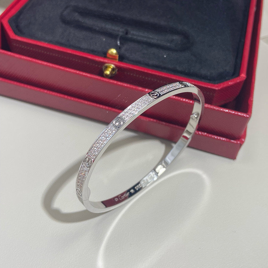 [Luxe Jewelry]LOVE BRACELET 3.65MM DIAMOND-PAVED