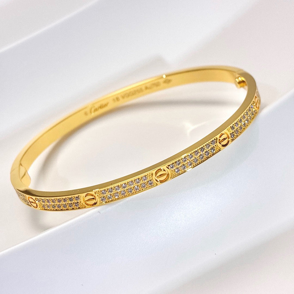 [Luxe Jewelry]LOVE BRACELET 3.65MM DIAMOND-PAVED