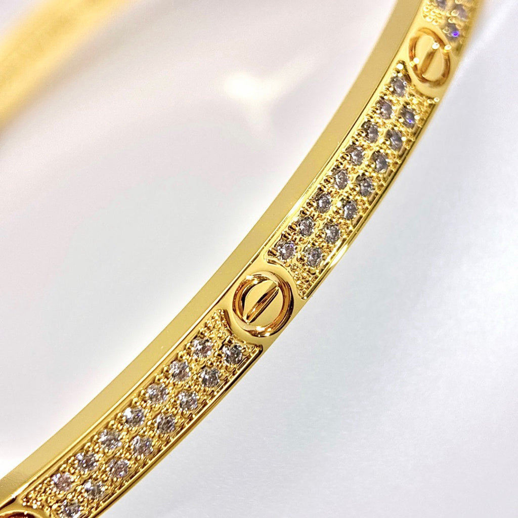 [Luxe Jewelry]LOVE BRACELET 3.65MM DIAMOND-PAVED