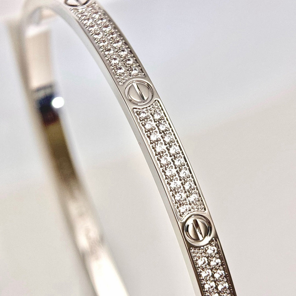 [Luxe Jewelry]LOVE BRACELET 3.65MM DIAMOND-PAVED