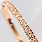 [Luxe Jewelry]LOVE BRACELET 3.65MM DIAMOND-PAVED