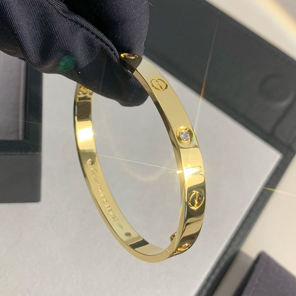 [Luxe Jewelry]LOVE BRACELET 6.1MM 4 DIAMONDS