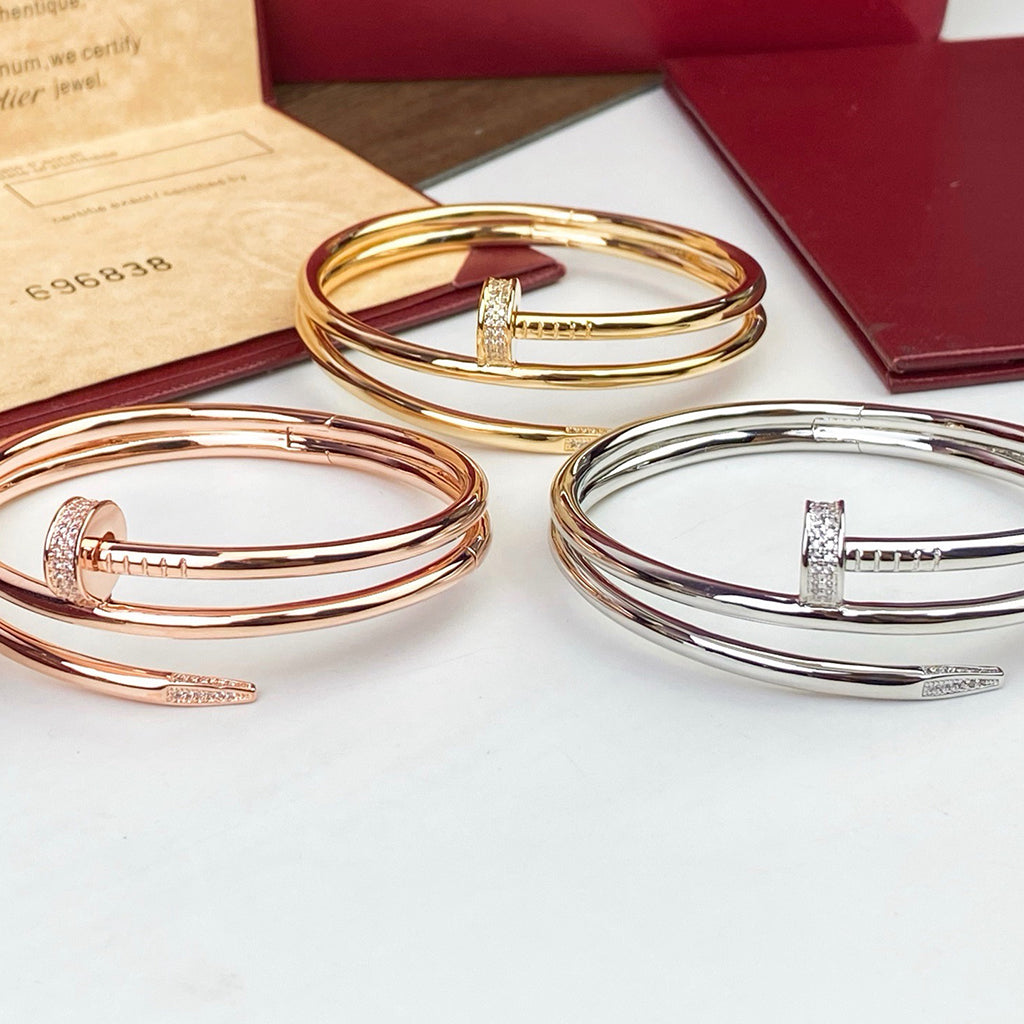 [Luxe Jewelry]JUSTE BRACELET 3.5MM DOUBLE ROW DIAMOND