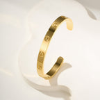 [Luxe Jewelry]LOVE BRACELET 6.1MM OPEN CUFF