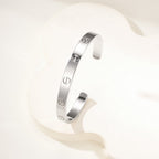 [Luxe Jewelry]LOVE BRACELET 6.1MM OPEN CUFF