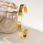 [Luxe Jewelry]LOVE BRACELET 6.1MM OPEN CUFF