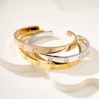 [Luxe Jewelry]LOVE BRACELET 6.1MM OPEN CUFF