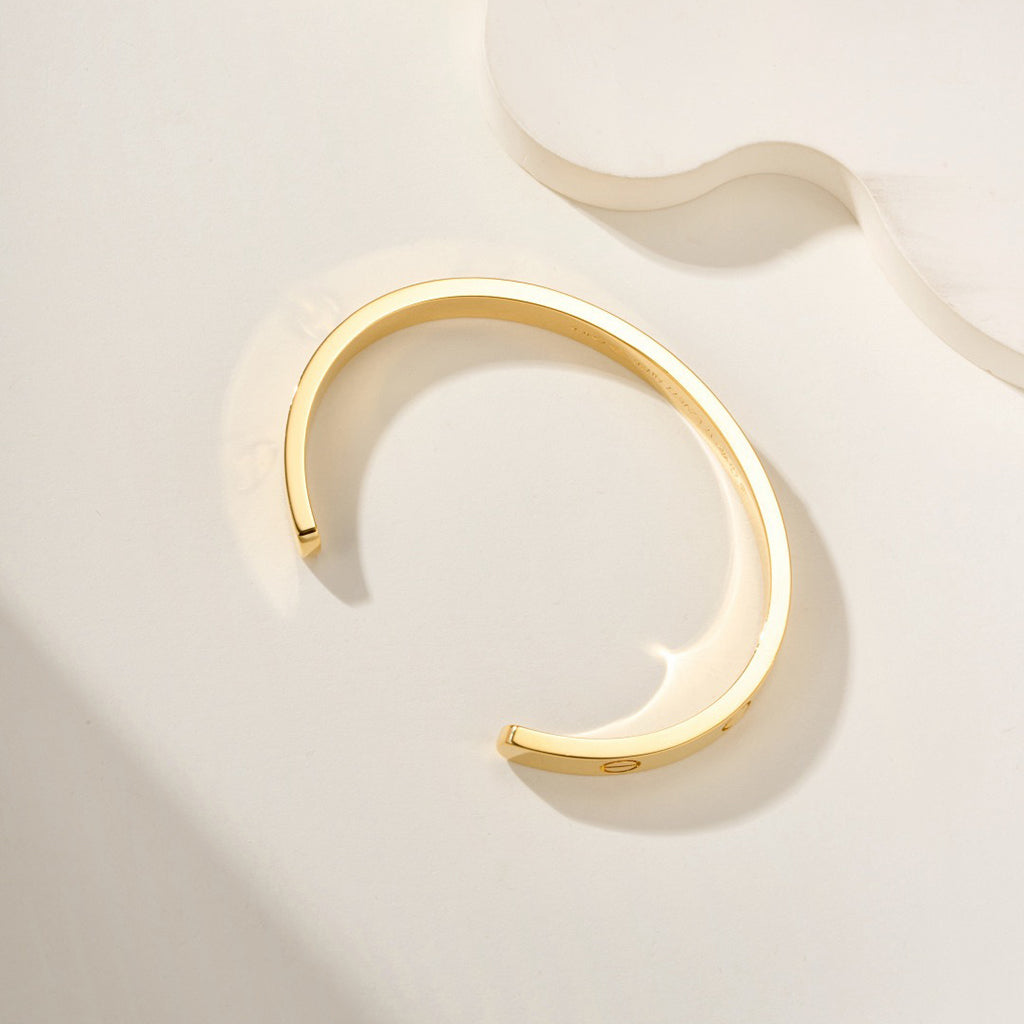 [Luxe Jewelry]LOVE BRACELET 6.1MM OPEN CUFF