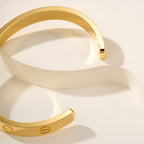 [Luxe Jewelry]LOVE BRACELET 6.1MM OPEN CUFF