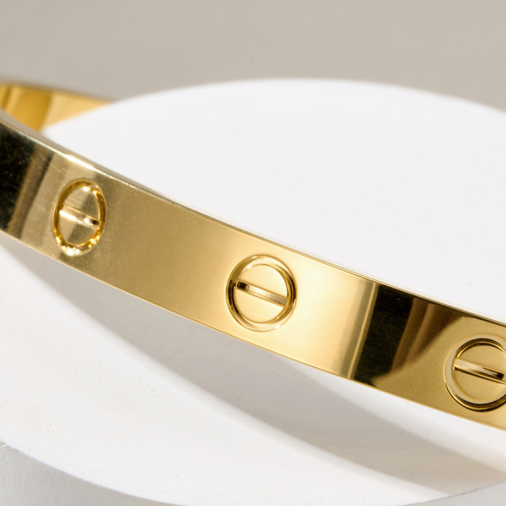 [Luxe Jewelry]LOVE BRACELET 6.1MM OPEN CUFF