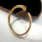 [Luxe Jewelry]PANTHERE HALF DIAMOND OPEN BRACELET
