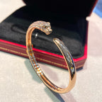 [Luxe Jewelry]PANTHERE HALF DIAMOND OPEN BRACELET