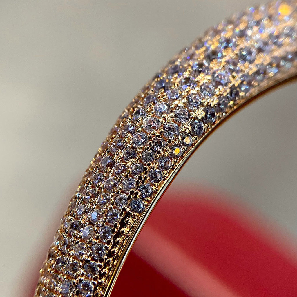 [Luxe Jewelry]PANTHERE HALF DIAMOND OPEN BRACELET