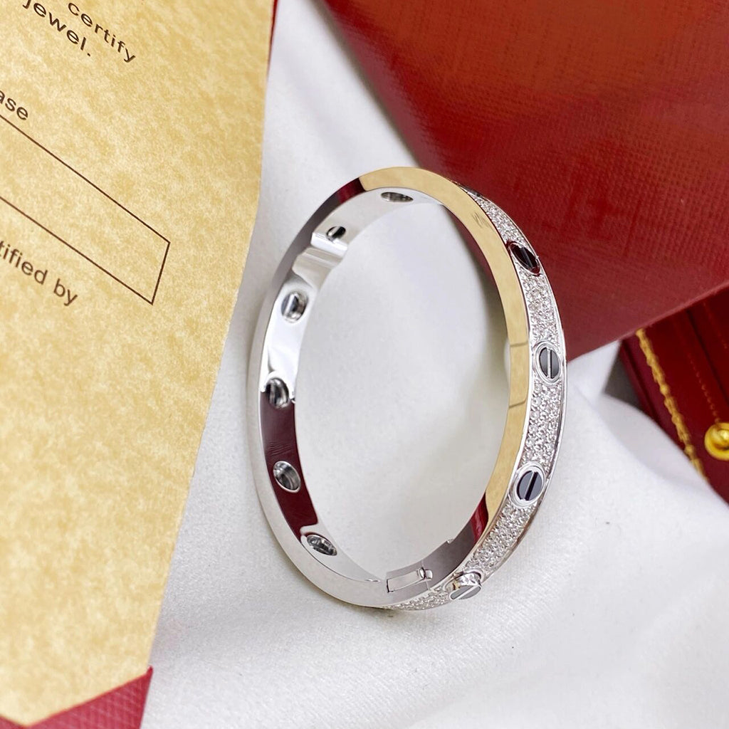 [Luxe Jewelry]LOVE BRACELET 6.1MM DIAMOND-PAVED CERAMIC