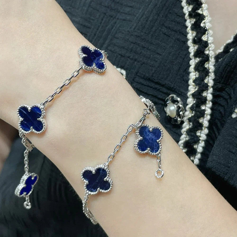 [Luxe]CLOVER 5 MOTIF PIETERSITE BRACELET COLLECTION