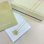 [Luxe JURI]FLOWERLACE NECKLACE 5 DIAMONDS
