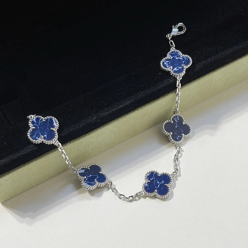 [Luxe]CLOVER 5 MOTIF PIETERSITE BRACELET COLLECTION