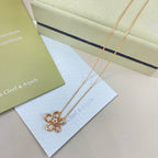 [Luxe JURI]FLOWERLACE NECKLACE 5 DIAMONDS