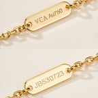 [Luxe JURI]FLOWERLACE NECKLACE 5 DIAMONDS