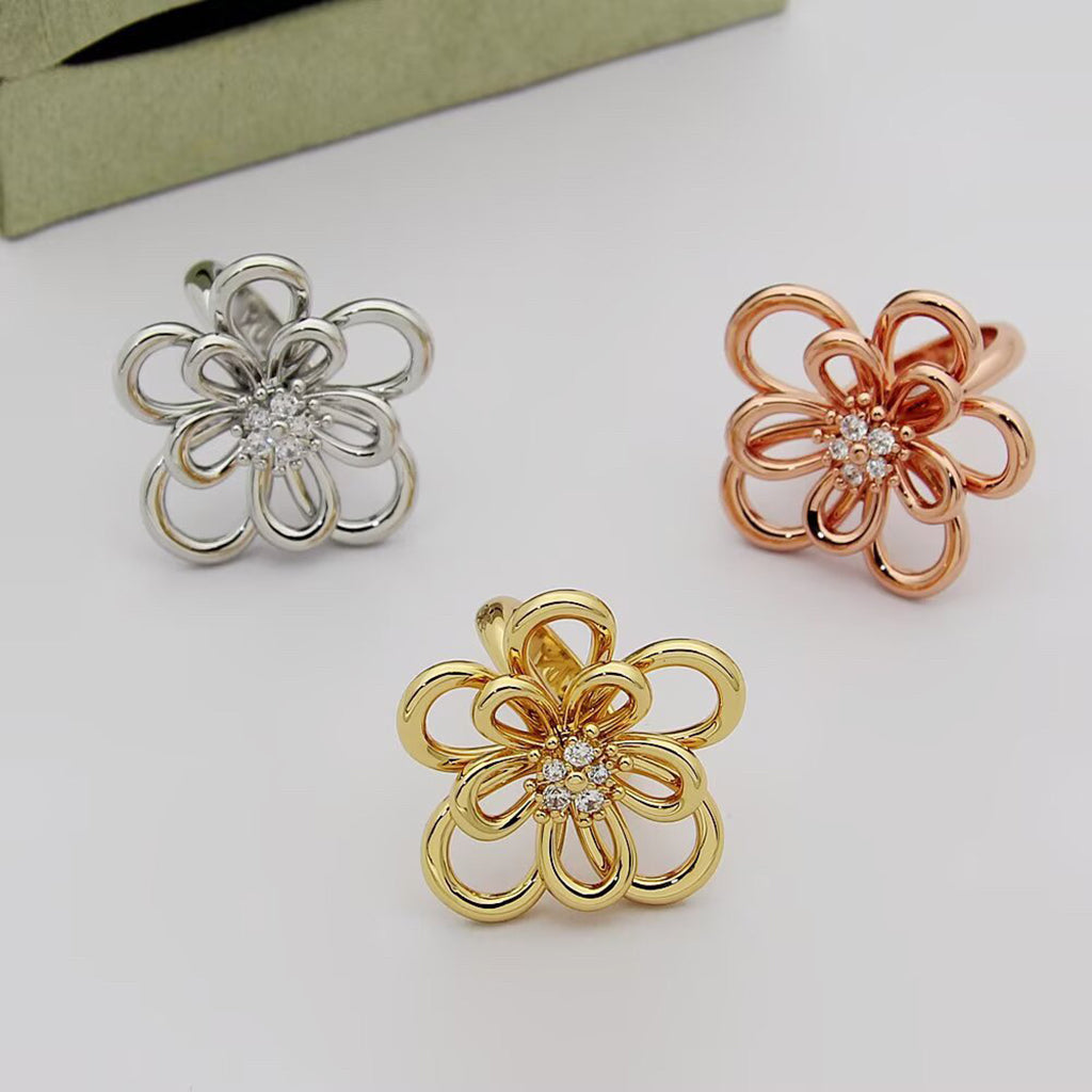 [Luxe JURI] FLOWERLACE RING 5 DIAMONDS