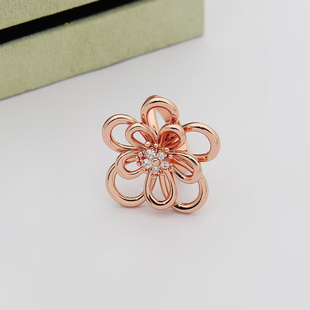 [Luxe JURI] FLOWERLACE RING 5 DIAMONDS