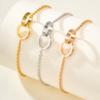 [Luxe Jewelry]LOVE BRACELET DOUBLE RING