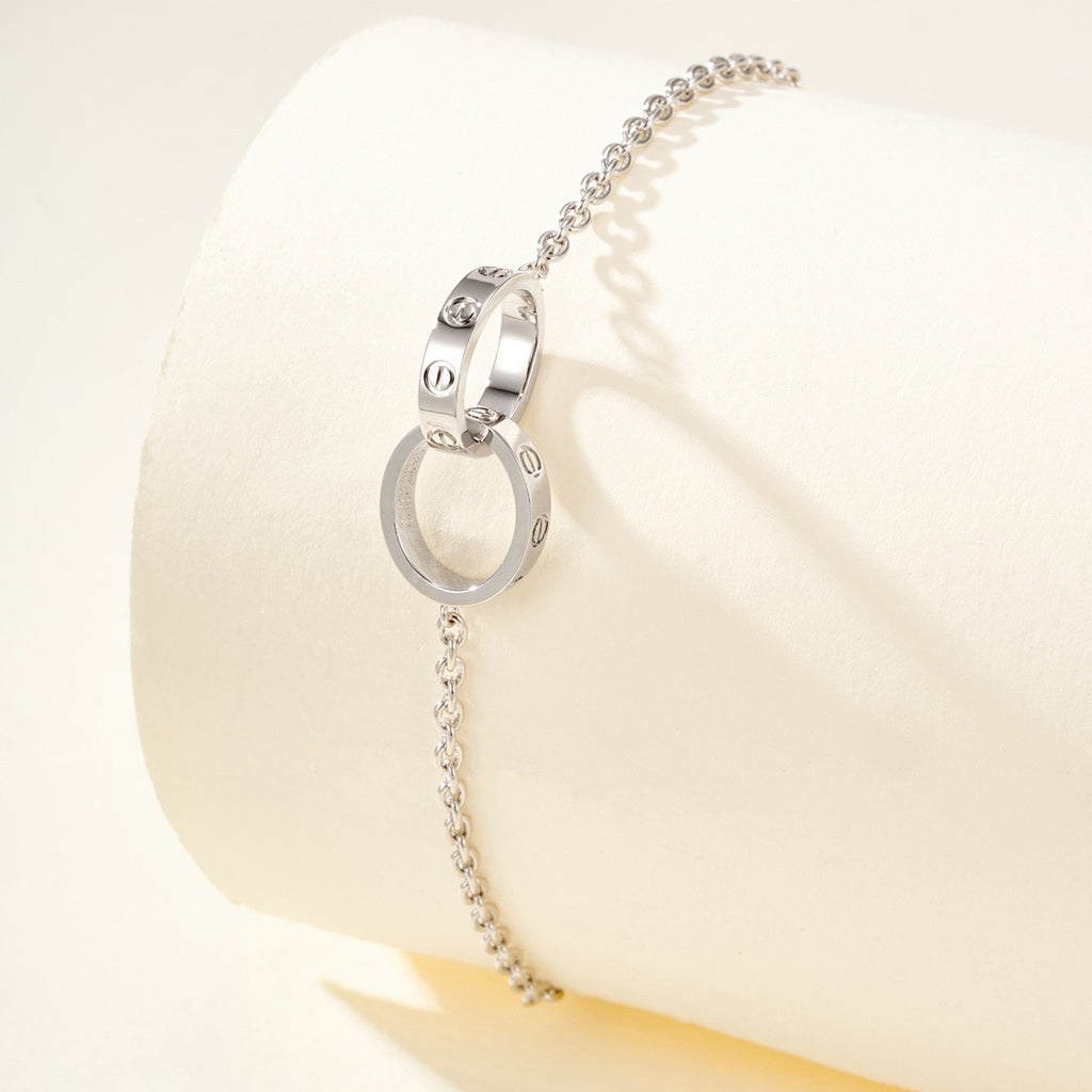 [Luxe Jewelry]LOVE BRACELET DOUBLE RING