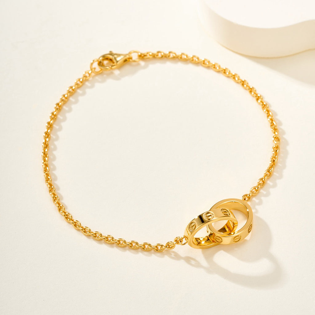 [Luxe Jewelry]LOVE BRACELET DOUBLE RING