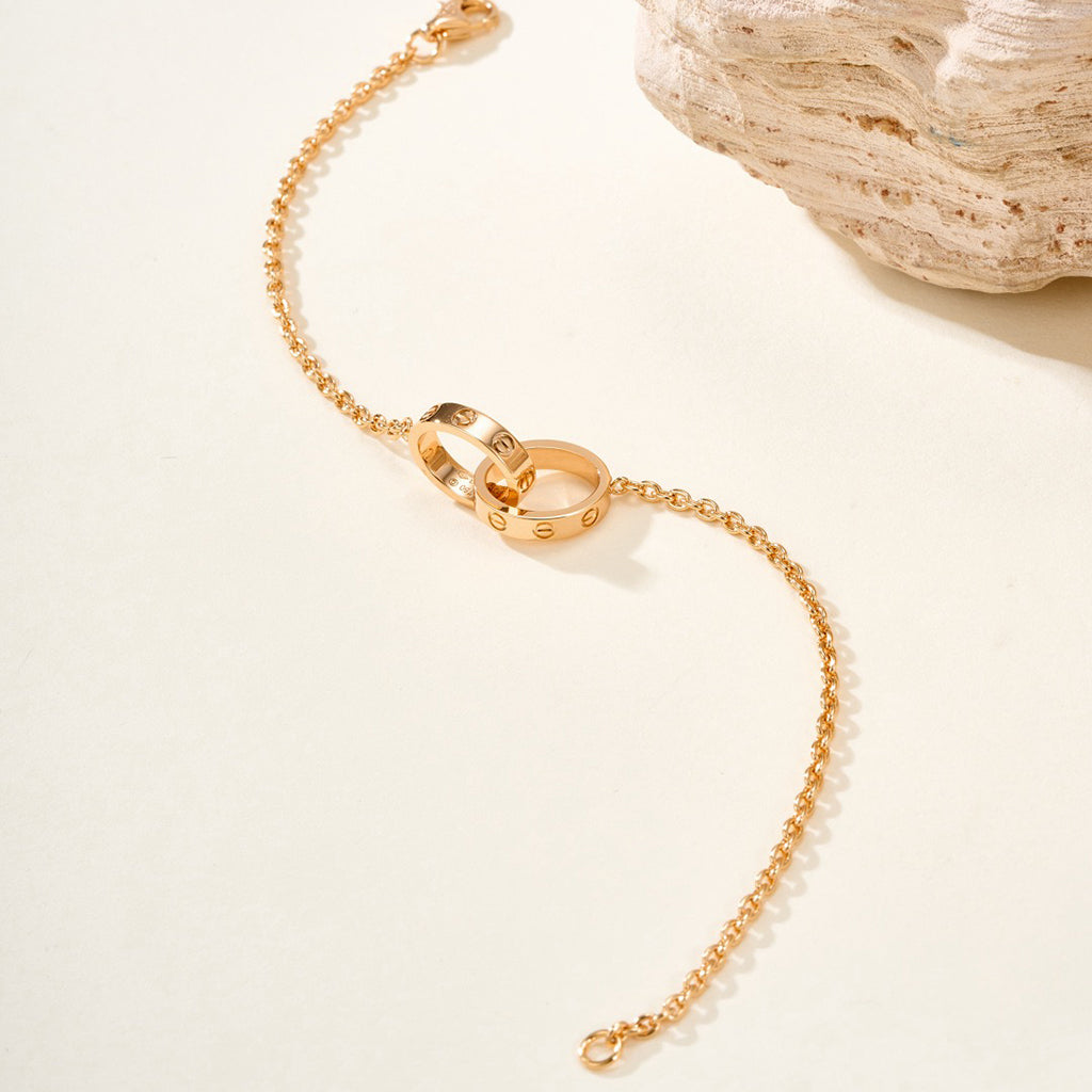 [Luxe Jewelry]LOVE BRACELET DOUBLE RING