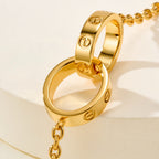 [Luxe Jewelry]LOVE BRACELET DOUBLE RING