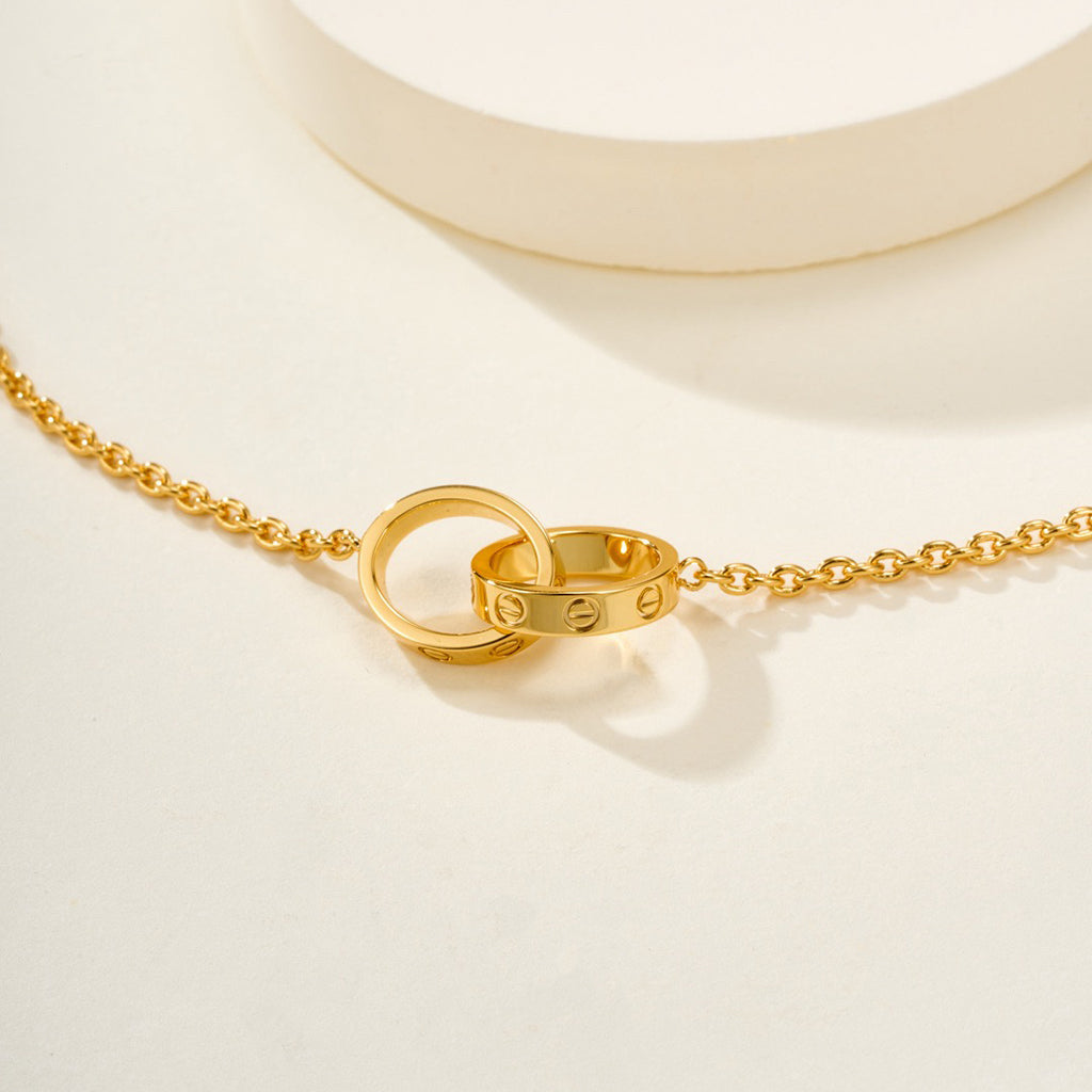 [Luxe Jewelry]LOVE BRACELET DOUBLE RING