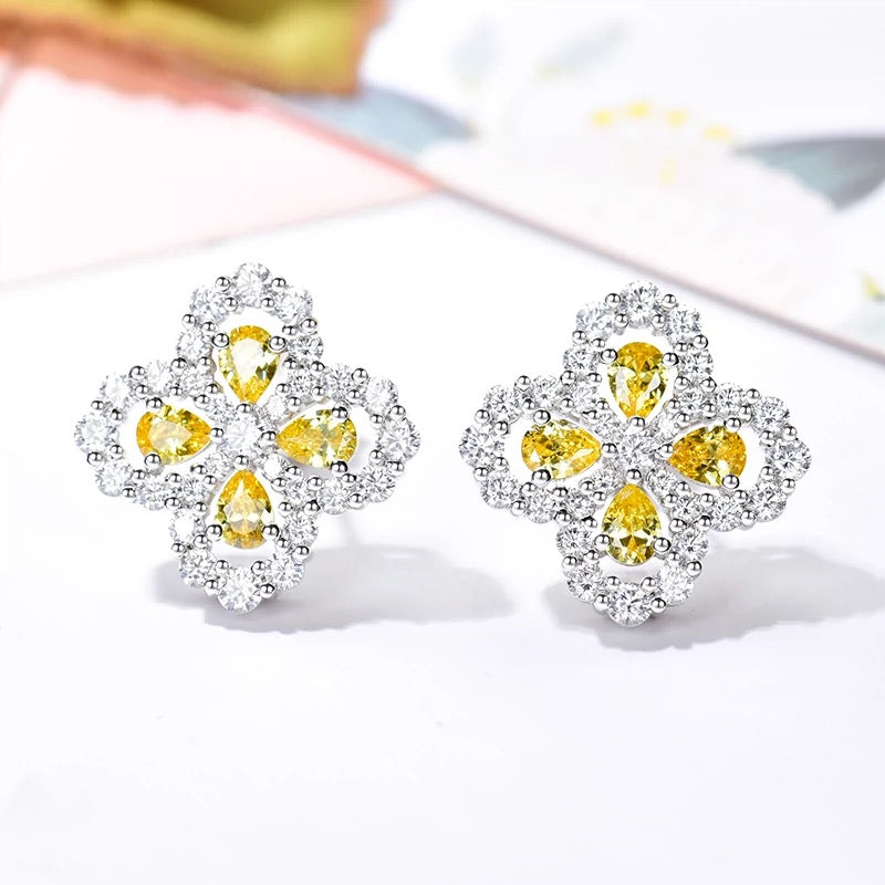 [Luxe]LOOP EARRINGS FULL MOTIF DIAMOND 16MM