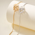 [Luxe Jewelry]LOVE DOUBLE RING FULL DIAMOND BRACELET