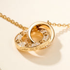 [Luxe Jewelry]LOVE DOUBLE RING FULL DIAMOND BRACELET