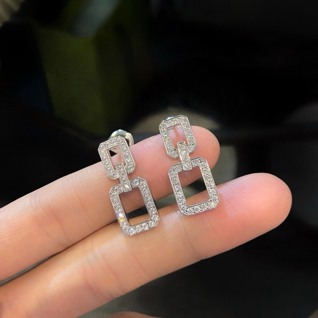 [Luxe]リンクス ミディアム イヤリング ダイヤモンド